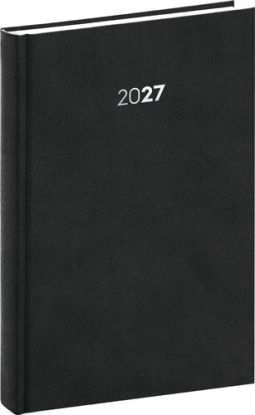 NOTIQUE Denný diár Balakon 2027, čierny, 15 x 21 cm