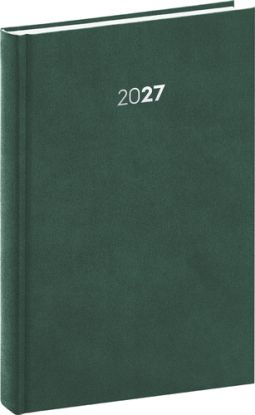 NOTIQUE Denný diár Balakon 2027, zelený, 15 x 21 cm