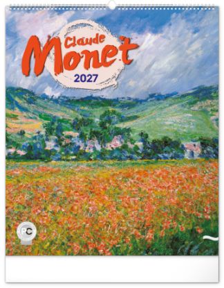 NOTIQUE Nástenný kalendár Claude Monet 2027, 48 x 56 cm