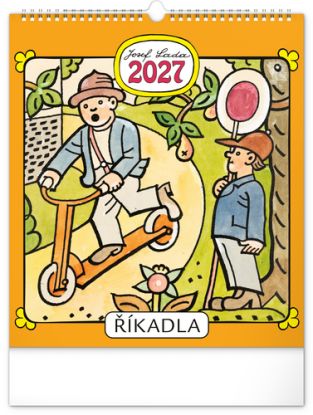 NOTIQUE Nástenný kalendár Josef Lada – Říkadla 2027, 30 x 34 cm