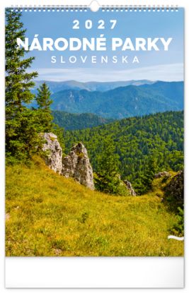 NOTIQUE Nástenný kalendár Národné parky Slovenska 2027, 33 x 46 cm