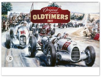 NOTIQUE Nástenný kalendár Oldtimers – Václav Zapadlík 2027, 64 x 42 cm