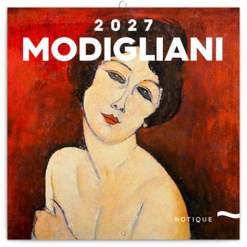 NOTIQUE Poznámkový kalendár Amedeo Modigliani 2027, 30 x 30 cm