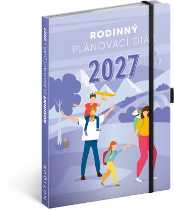 NOTIQUE Rodinný diár – pomocník všetkých rodičov 2027, 15 x 21 cm