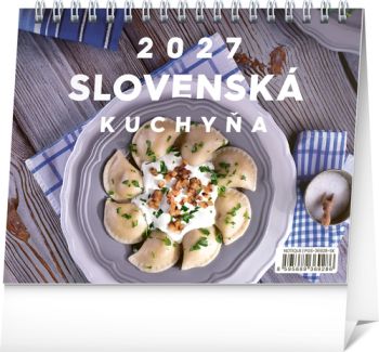 NOTIQUE Stolový kalendár Slovenská kuchyňa 2027, 16,5 x 13 cm