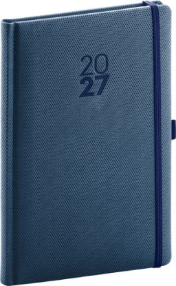 NOTIQUE Týždenný diár Diamante 2027, modrý, 15 x 21 cm