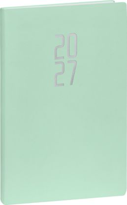 NOTIQUE Týždenný diár Ponza 2027, mentolový, 15 x 21 cm