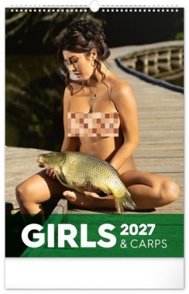 Nástenný kalendár Girls and Carps 2027, 33 x 46 cm