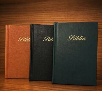 Biblia Tranoscius 2024 so zlatou oriezkou a ozdobným písmom v ekokoži (Zelená)