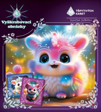 Vyškrabovací obrázky: Duhová zvířátka