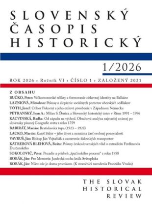 Slovenský časopis historický 1 / 2026