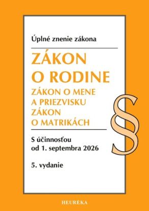 Zákon o rodine. 5. vyd., 8/2026