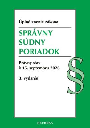 Správny súdny poriadok. 3. vyd, 8/2026