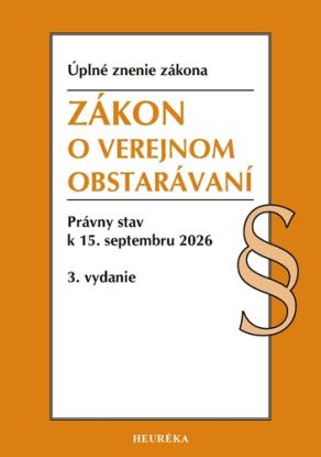 Zákon o verejnom obstarávaní. 3. vyd., 8/2026