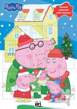 Adventný kalendár so samolepkami - Prasiatko Peppa