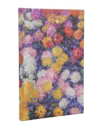 Diár Paperblanks 2027  Monet’s Chrysanthemums Mini VERSO
