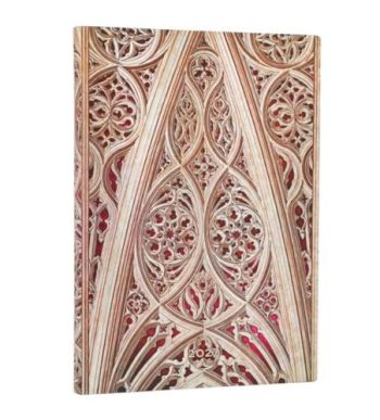Diár Paperblanks 2027  Duomo di Milano Burgundy Midi HOR
