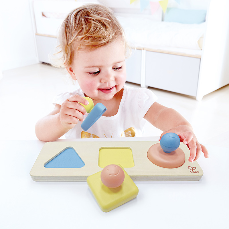 Montessori zrkadlové Puzzle tvary HAPE