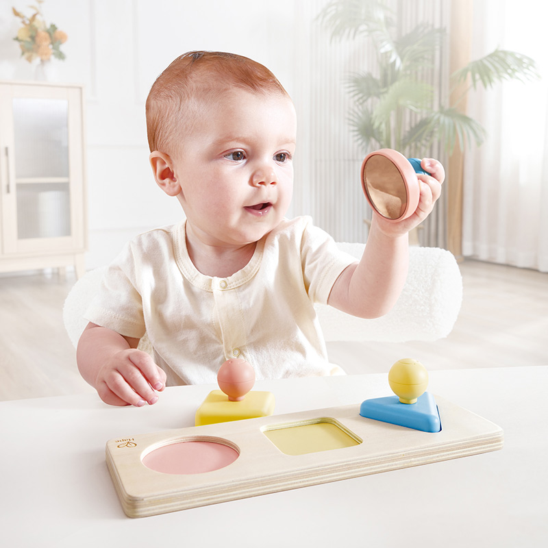 Montessori zrkadlové Puzzle tvary HAPE