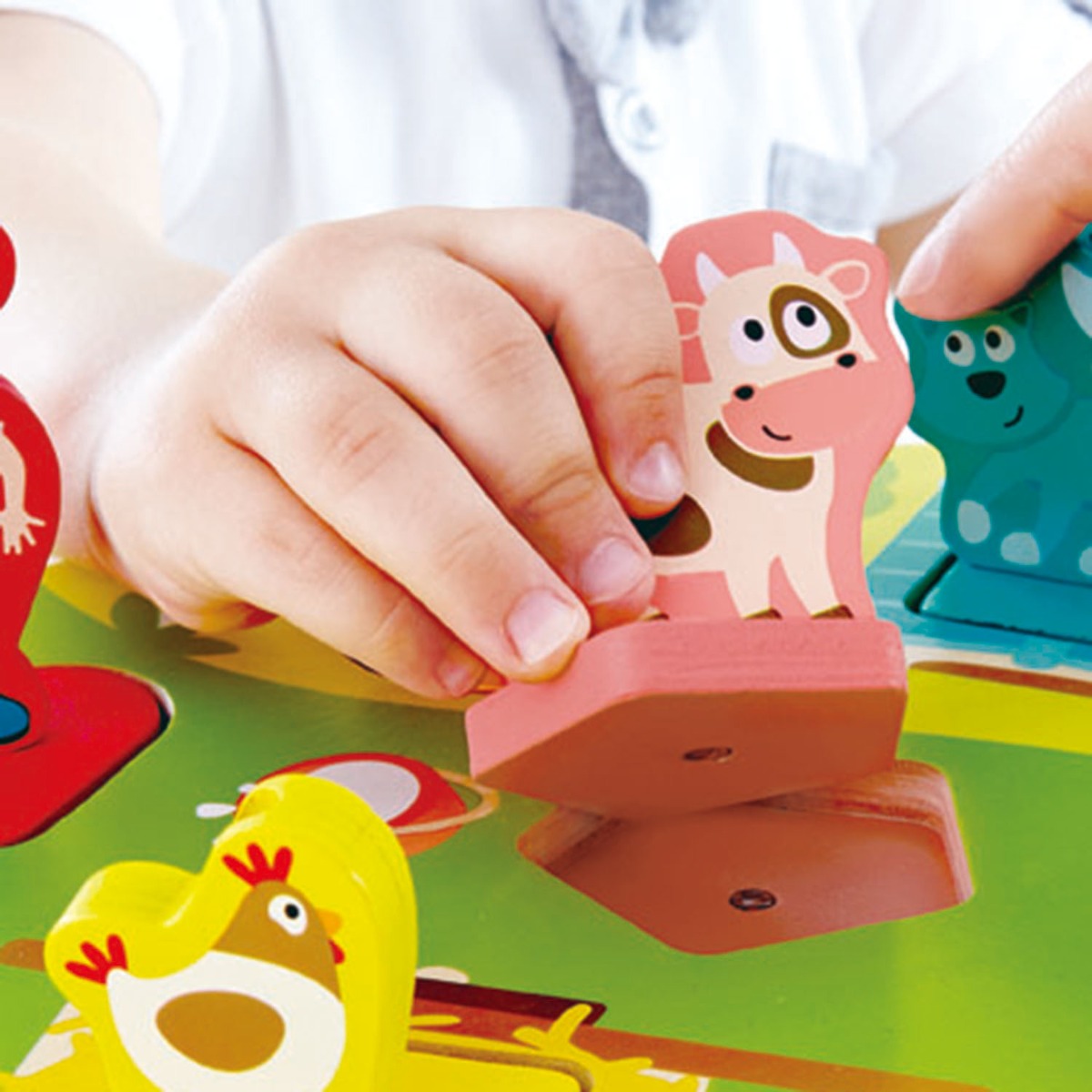 Drevené zvukové puzzle Na gazdovskom dvore HAPE