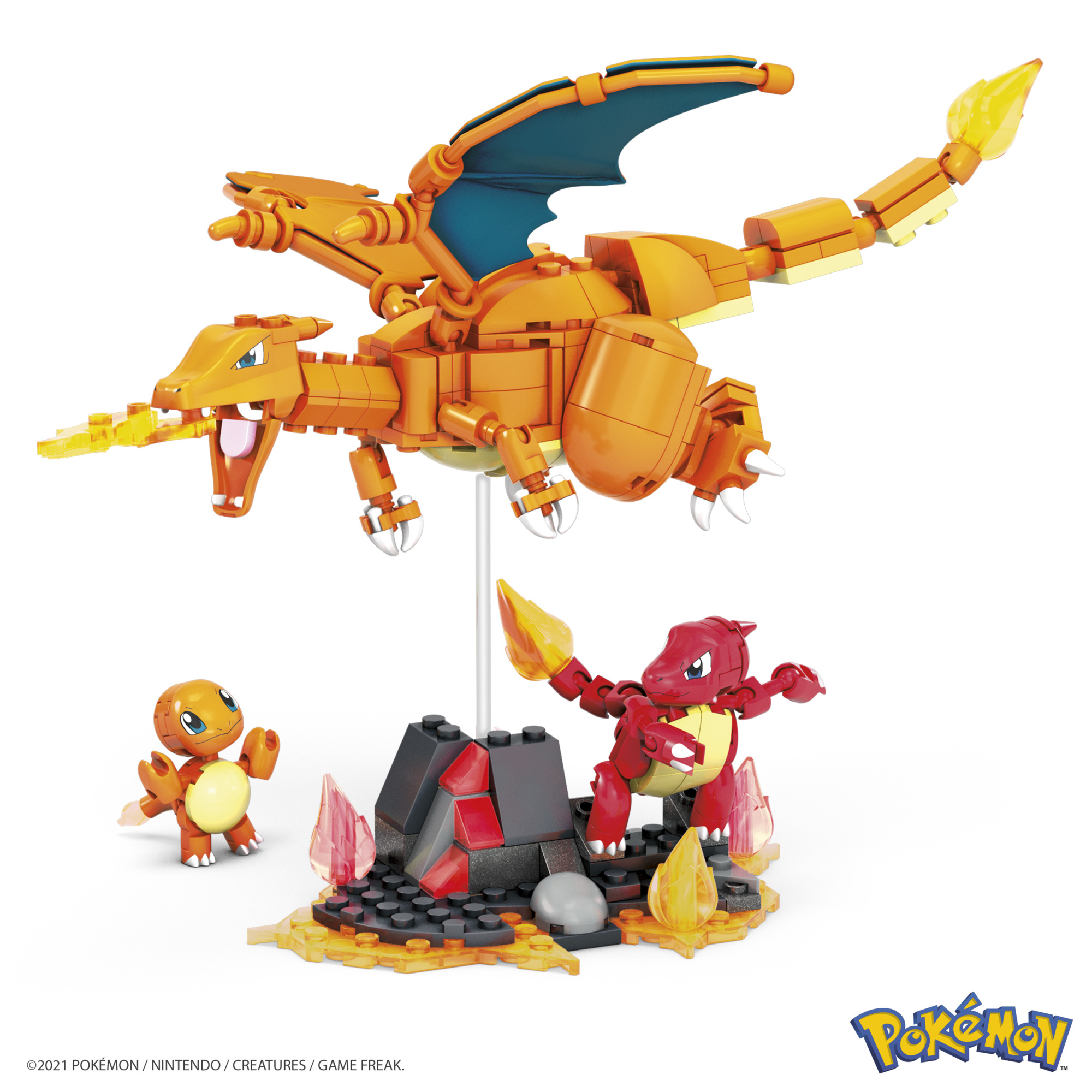 MEGA Pokémon evolučný set - Charmander Mattel