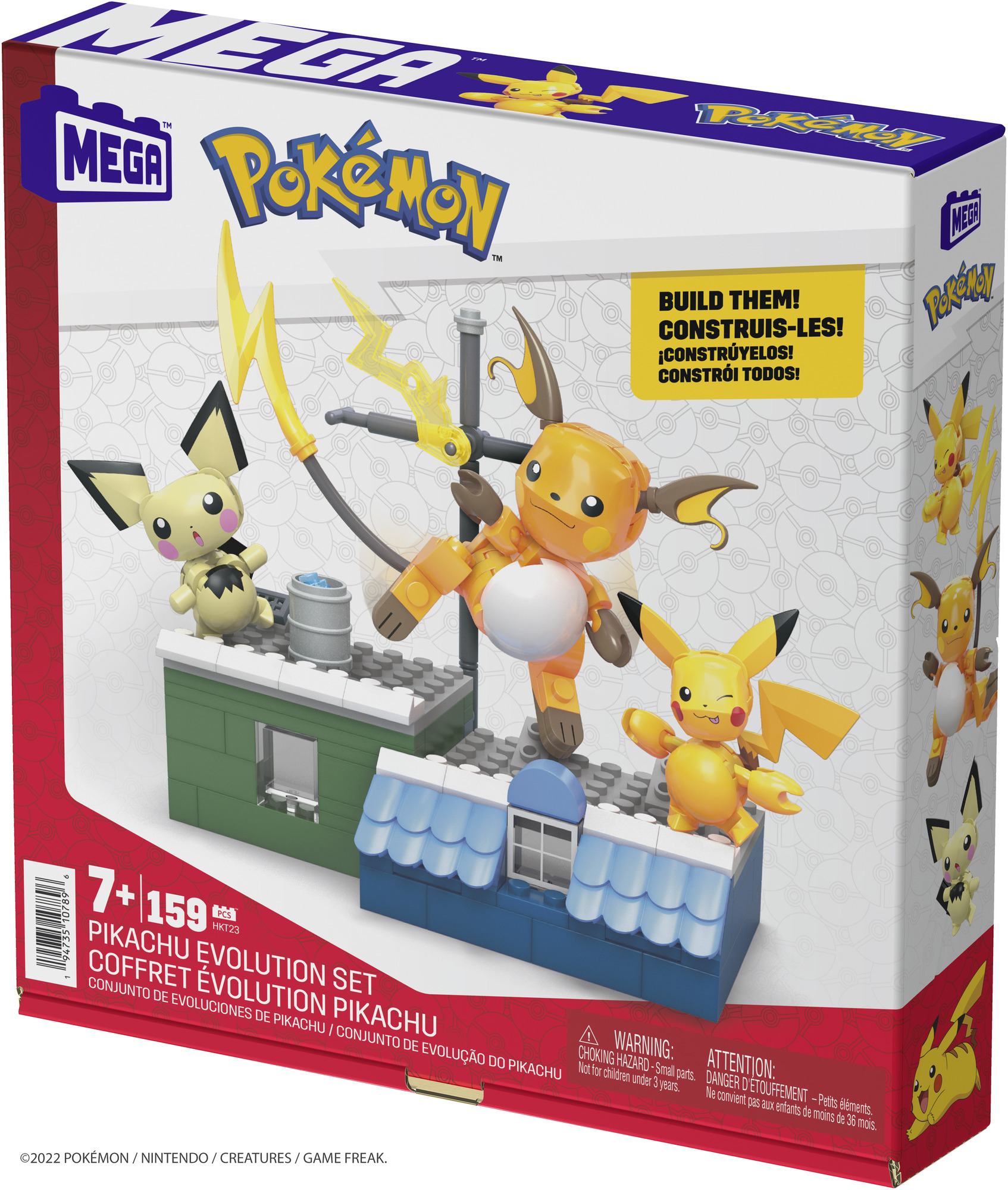 MEGA Pokémon evolučný set - Pikachu Mattel