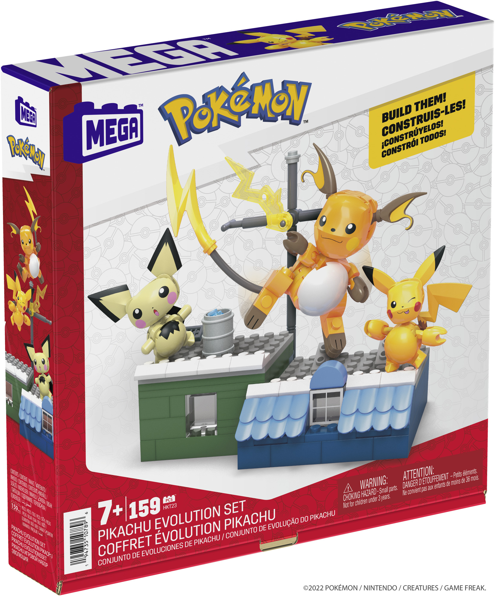 MEGA Pokémon evolučný set - Pikachu Mattel