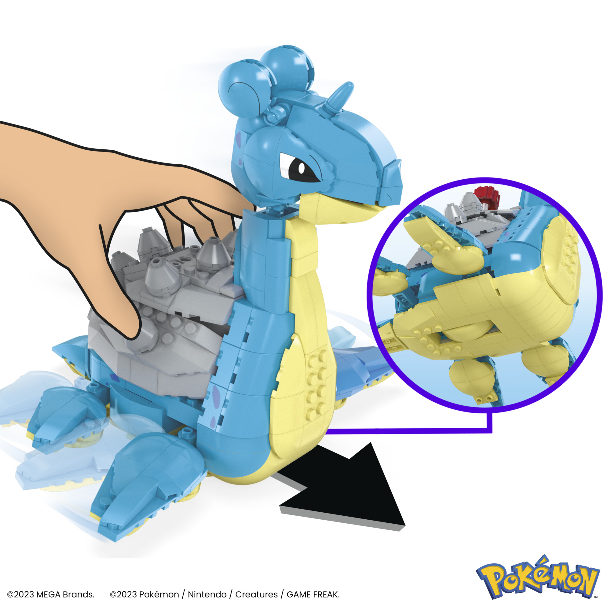 MEGA Pokémon pohyblivý Lapras Mattel