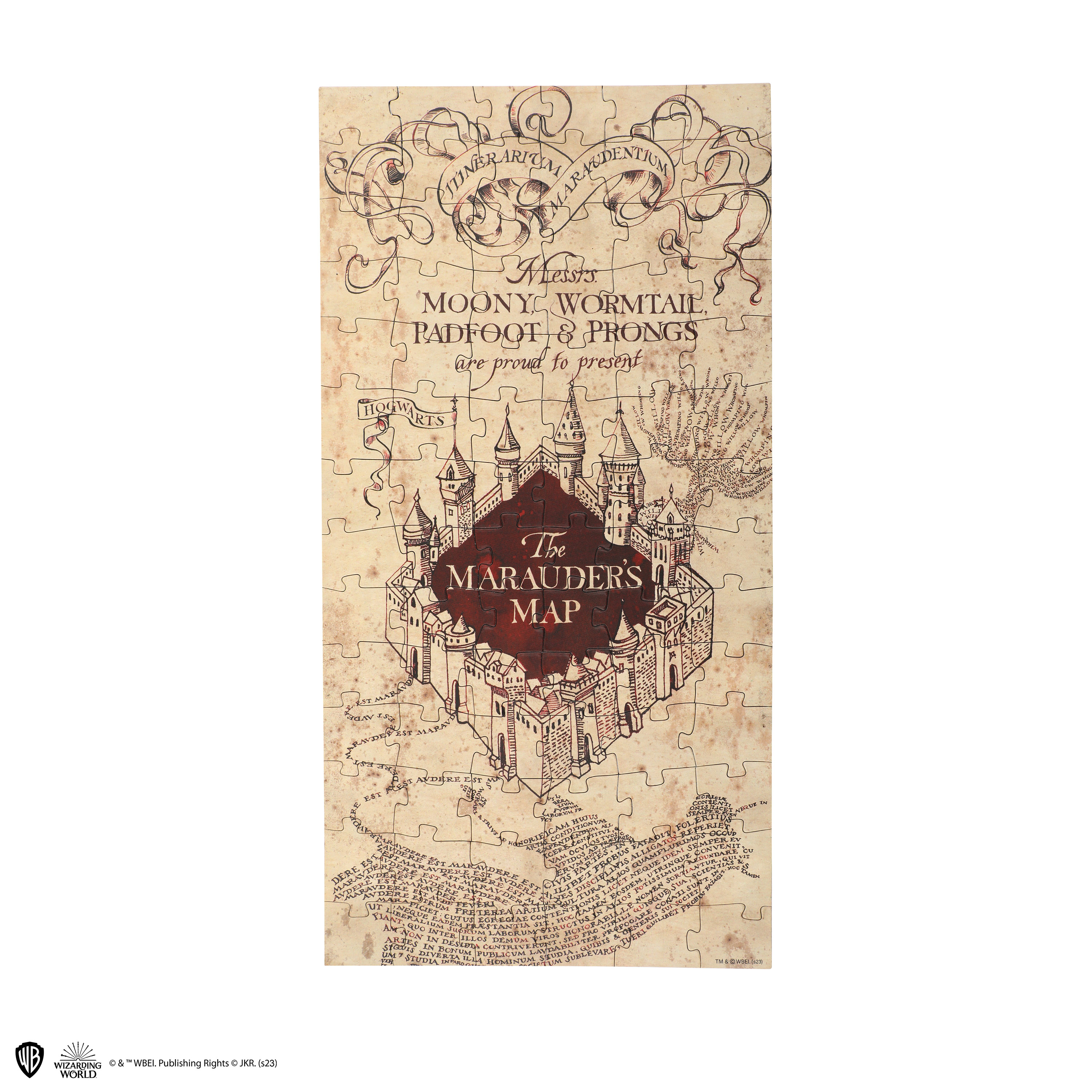 Kapsula Harry Potter Záškodnícka mapa puzzle s magnetom