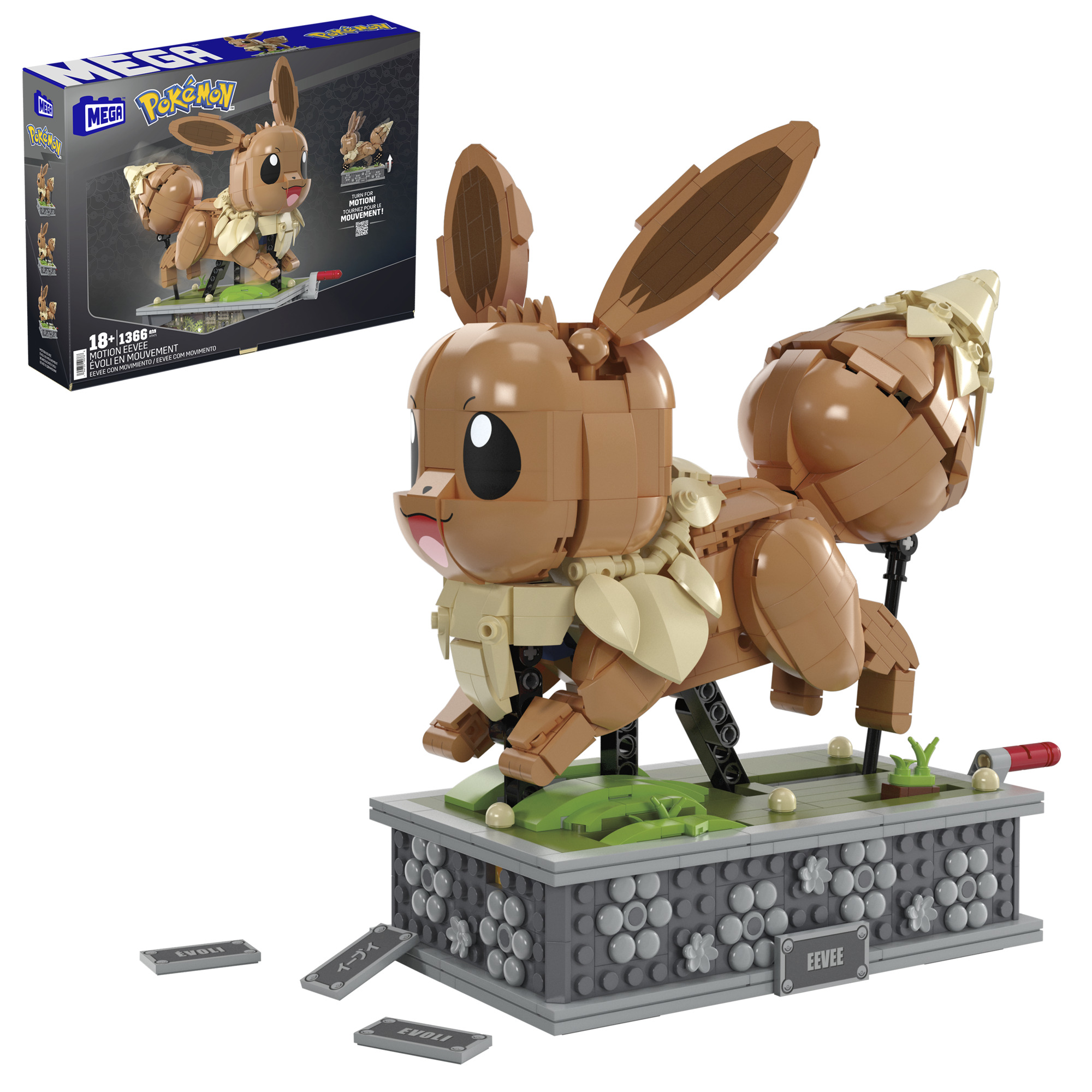 MEGA Pokémon pohyblivá figúrka - Eevee Mattel