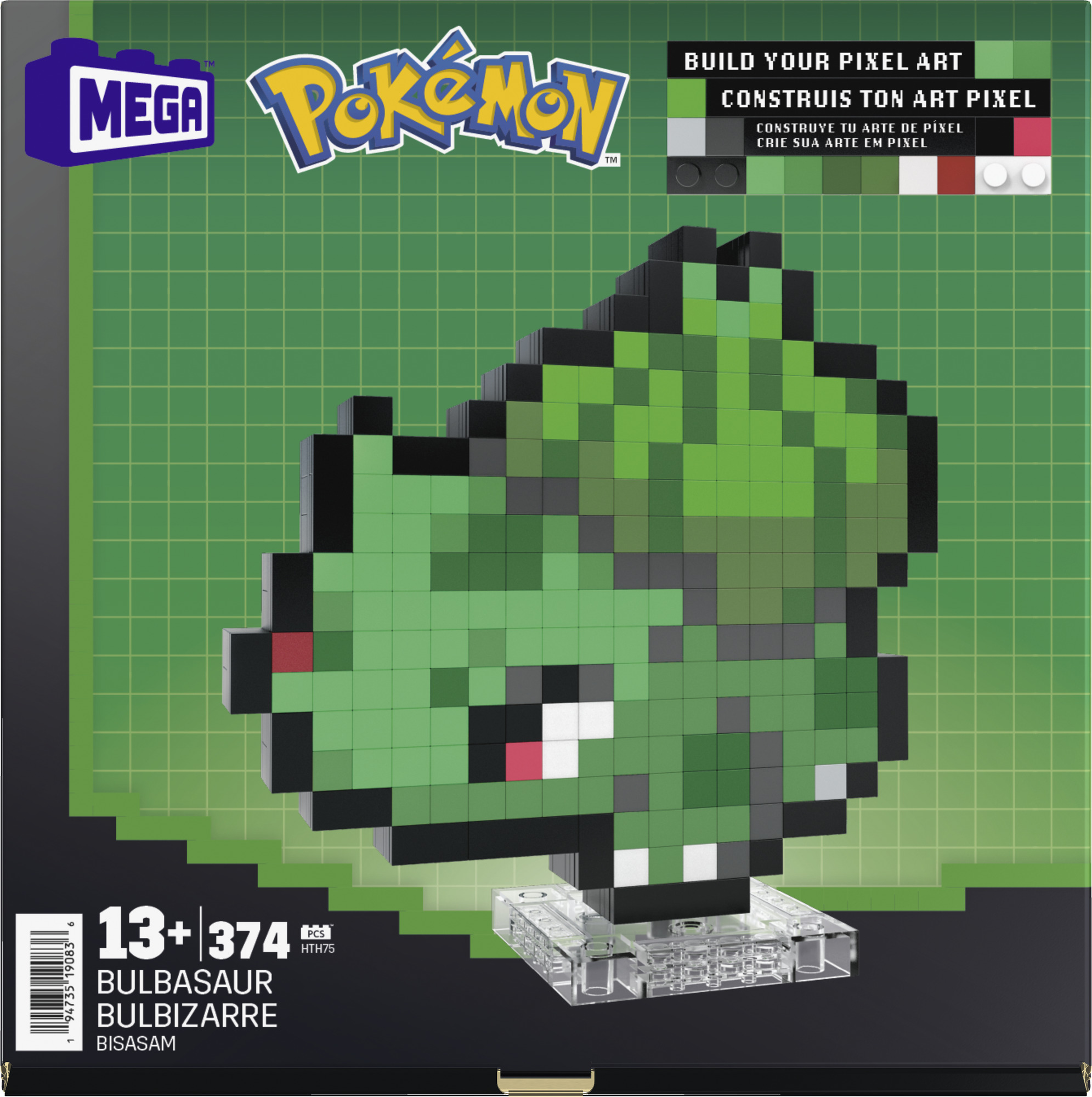 MEGA Pokémon pixel art - Bulbusaur Mattel