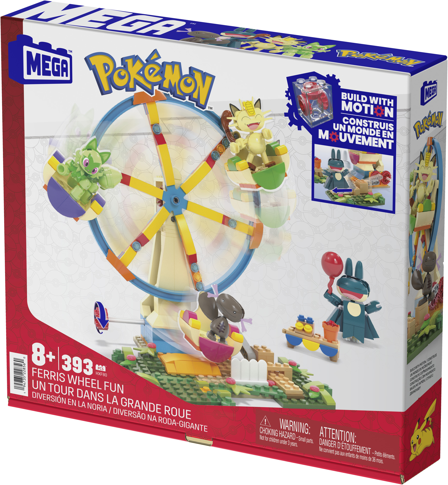 MEGA Pokémon pohyblivé zábavné Ruské koleso Mattel