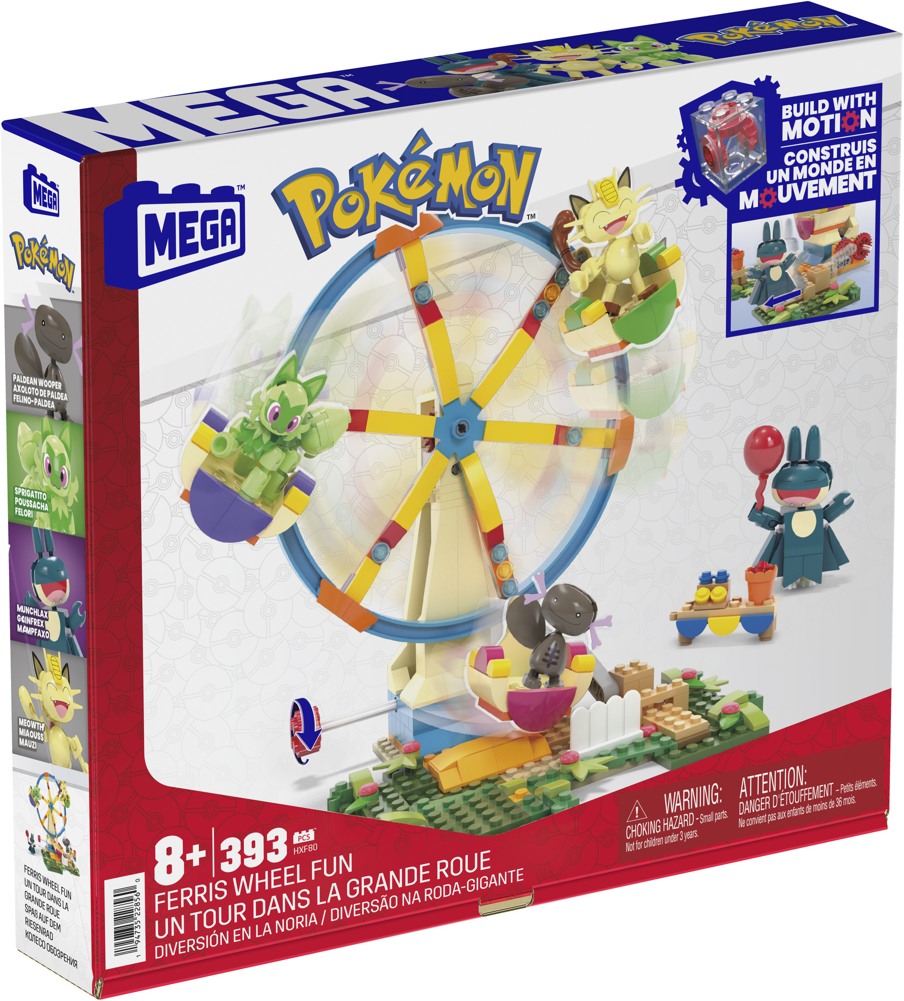 MEGA Pokémon pohyblivé zábavné Ruské koleso Mattel