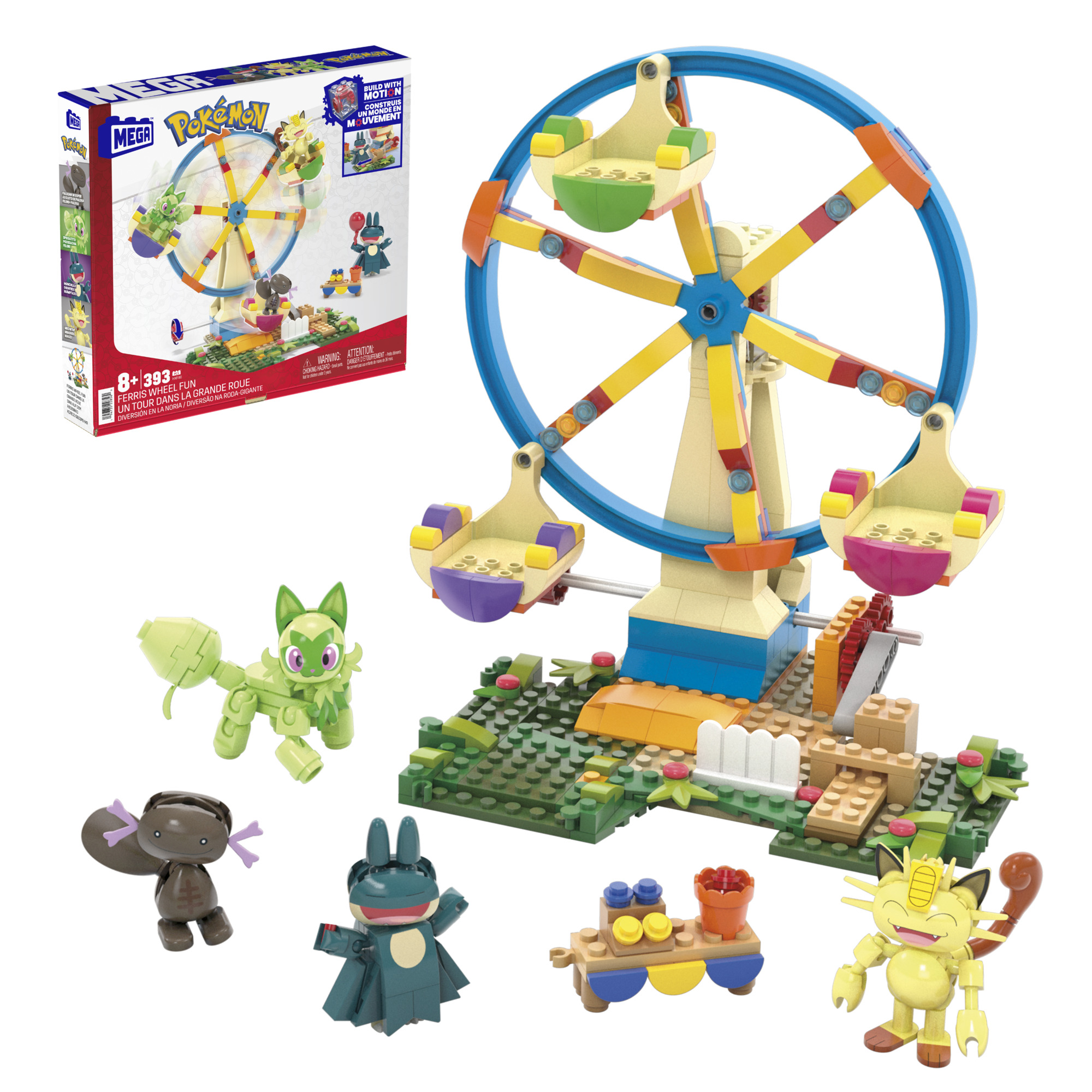 MEGA Pokémon pohyblivé zábavné Ruské koleso Mattel