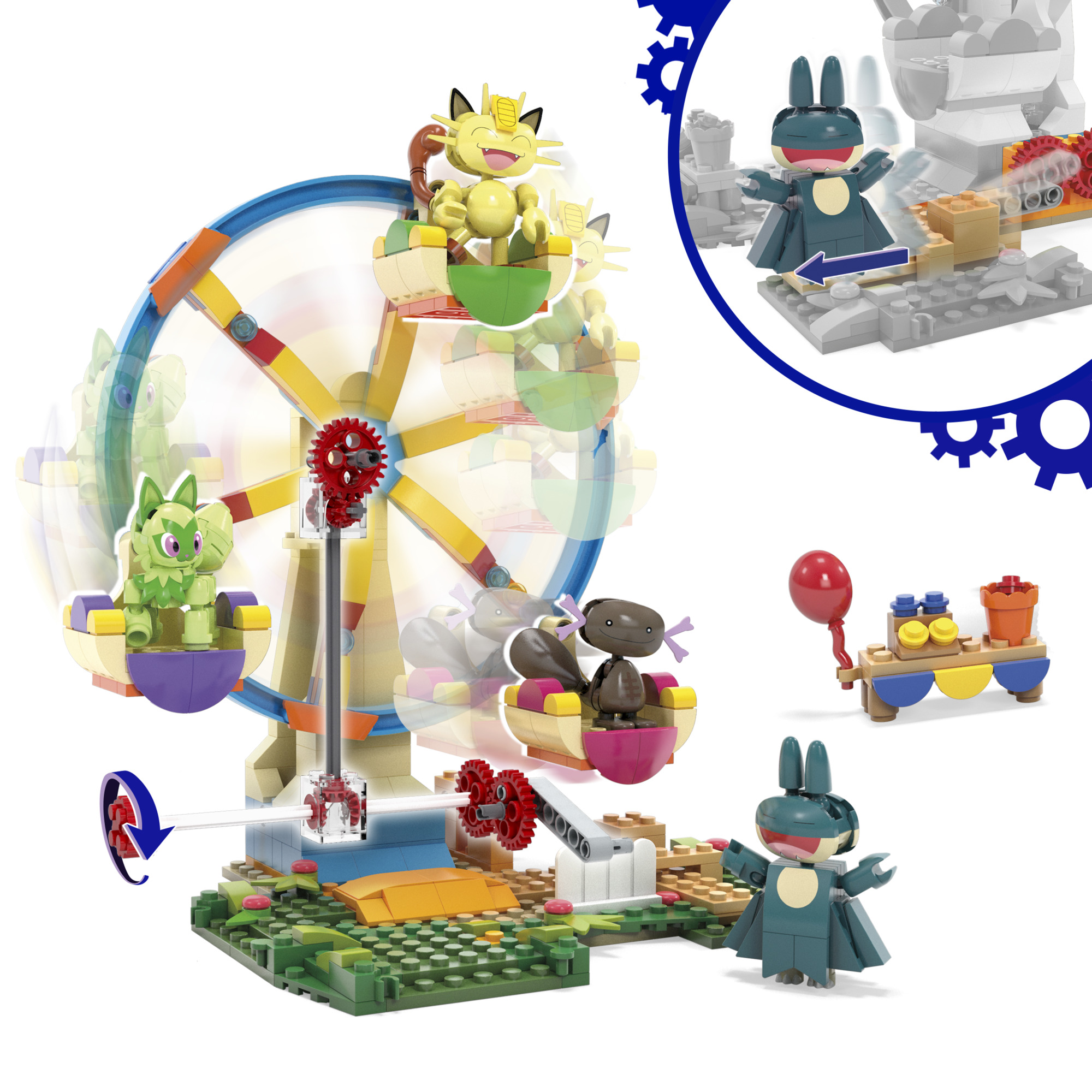 MEGA Pokémon pohyblivé zábavné Ruské koleso Mattel