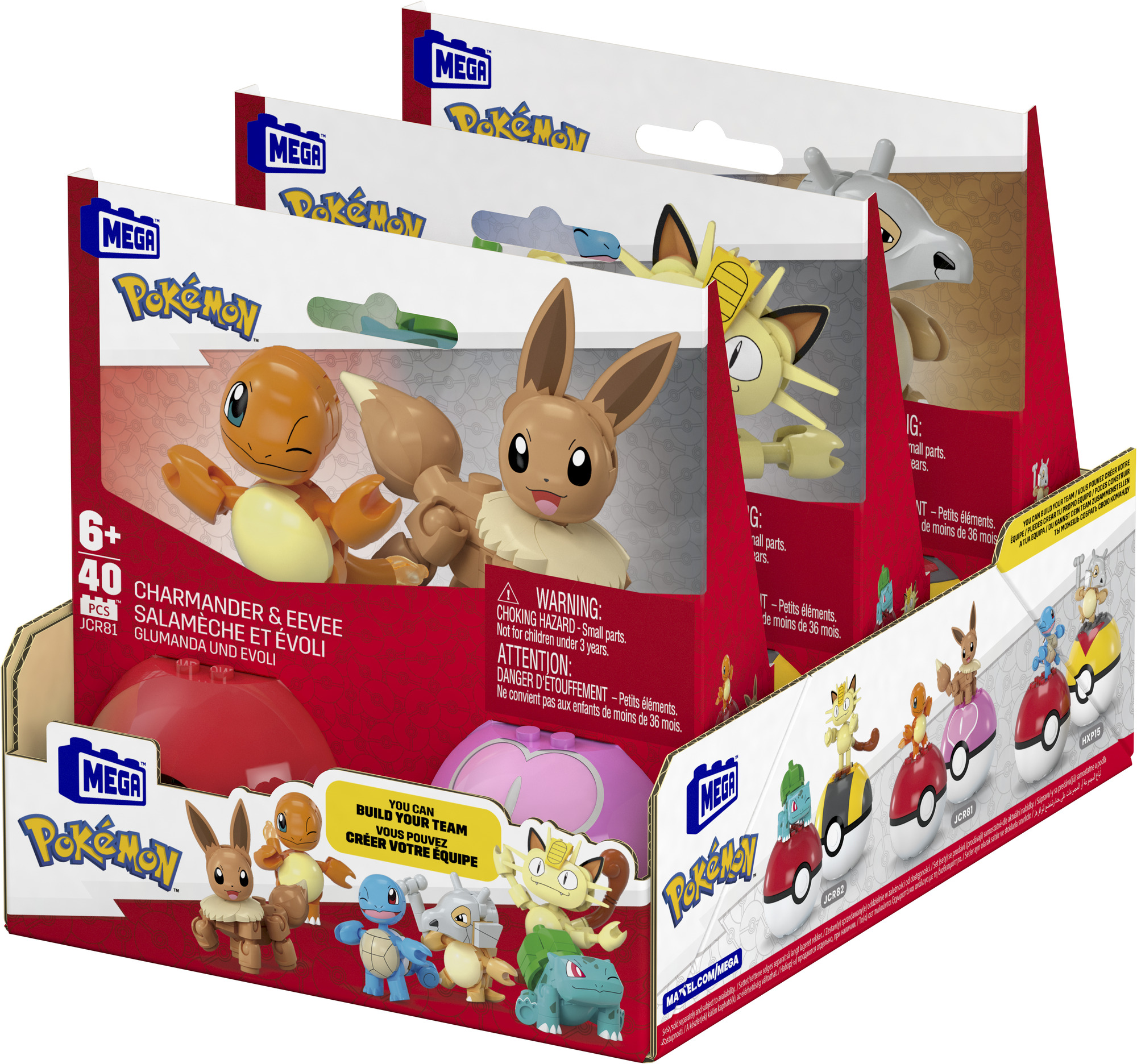 MEGA Pokémon pokéball - Eevee & Charmander Mattel