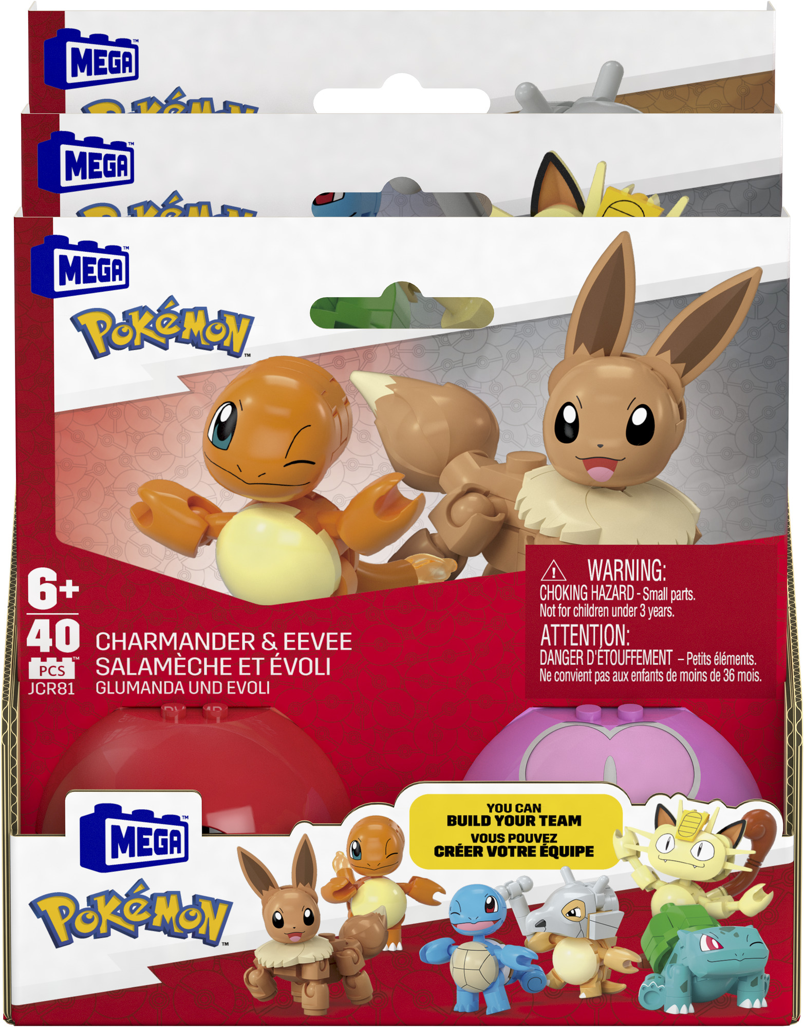 MEGA Pokémon pokéball - Eevee & Charmander Mattel
