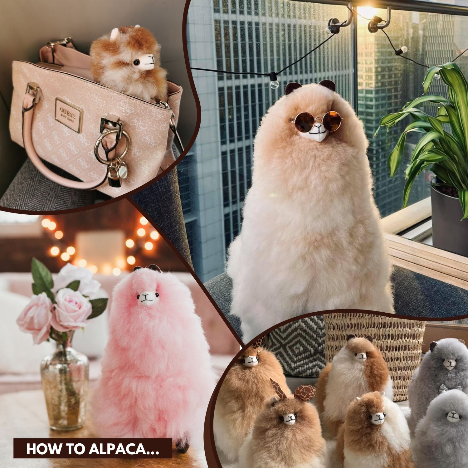 Plyšová hračka Alpaca MEDIUM – COTTON CANDY