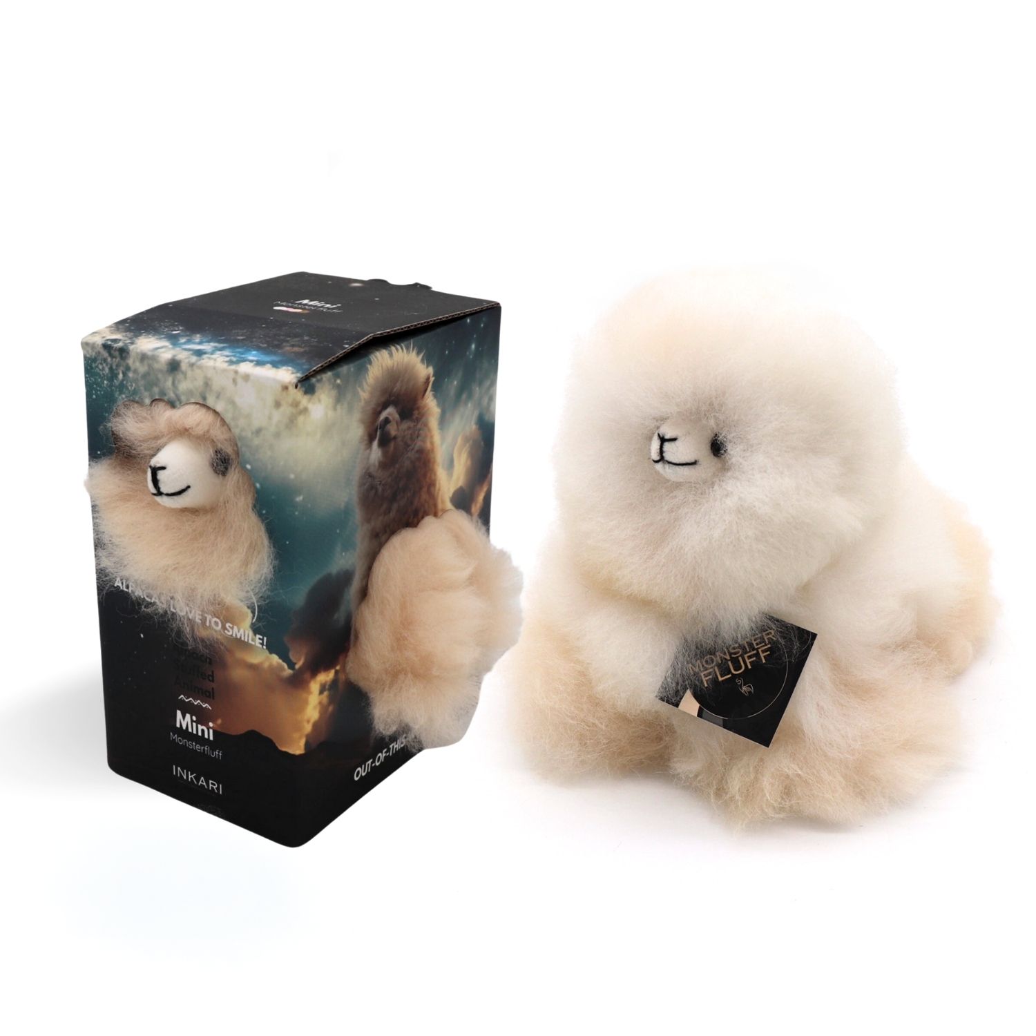 Plyšová hračka Alpaca MINI MONSTER FLUFF - SAHARA