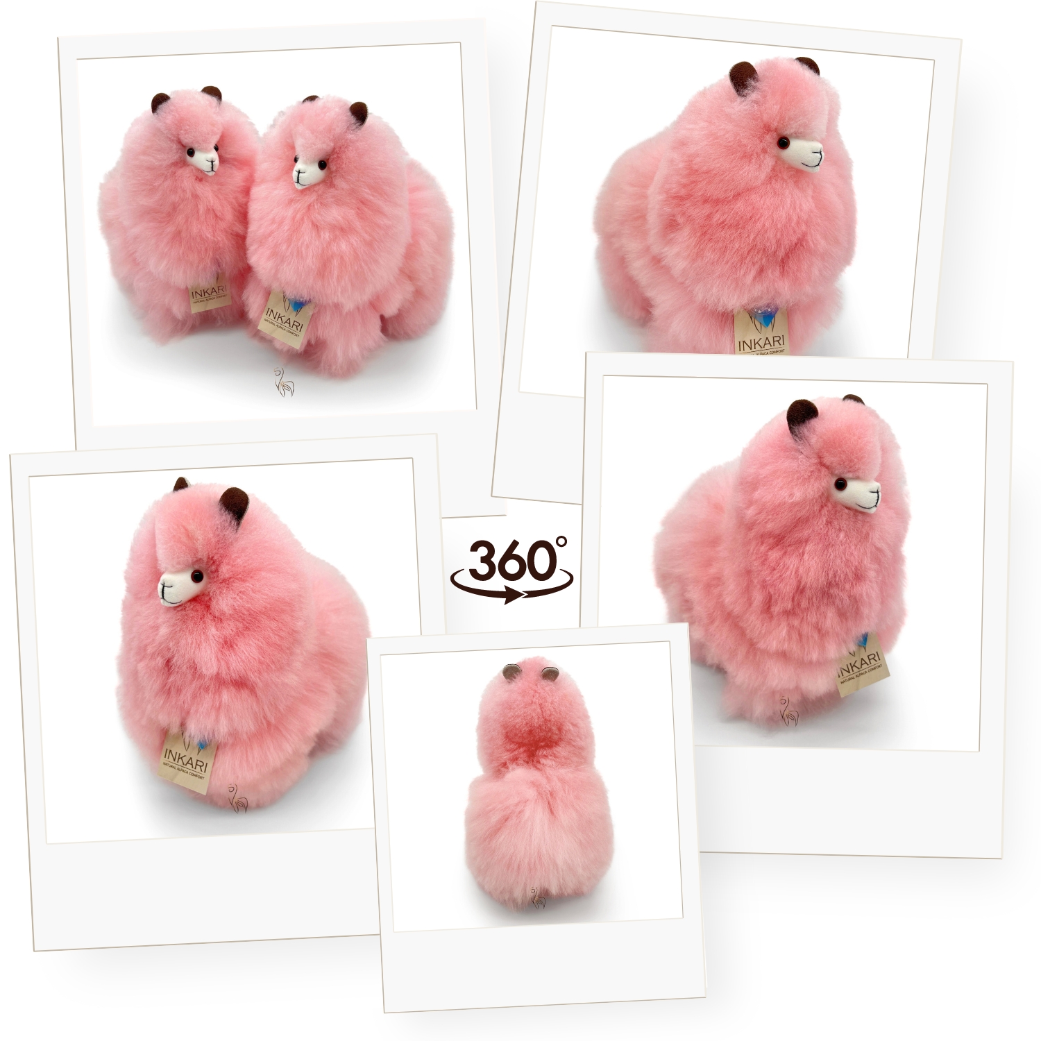 Plyšová hračka Alpaca MEDIUM – COTTON CANDY