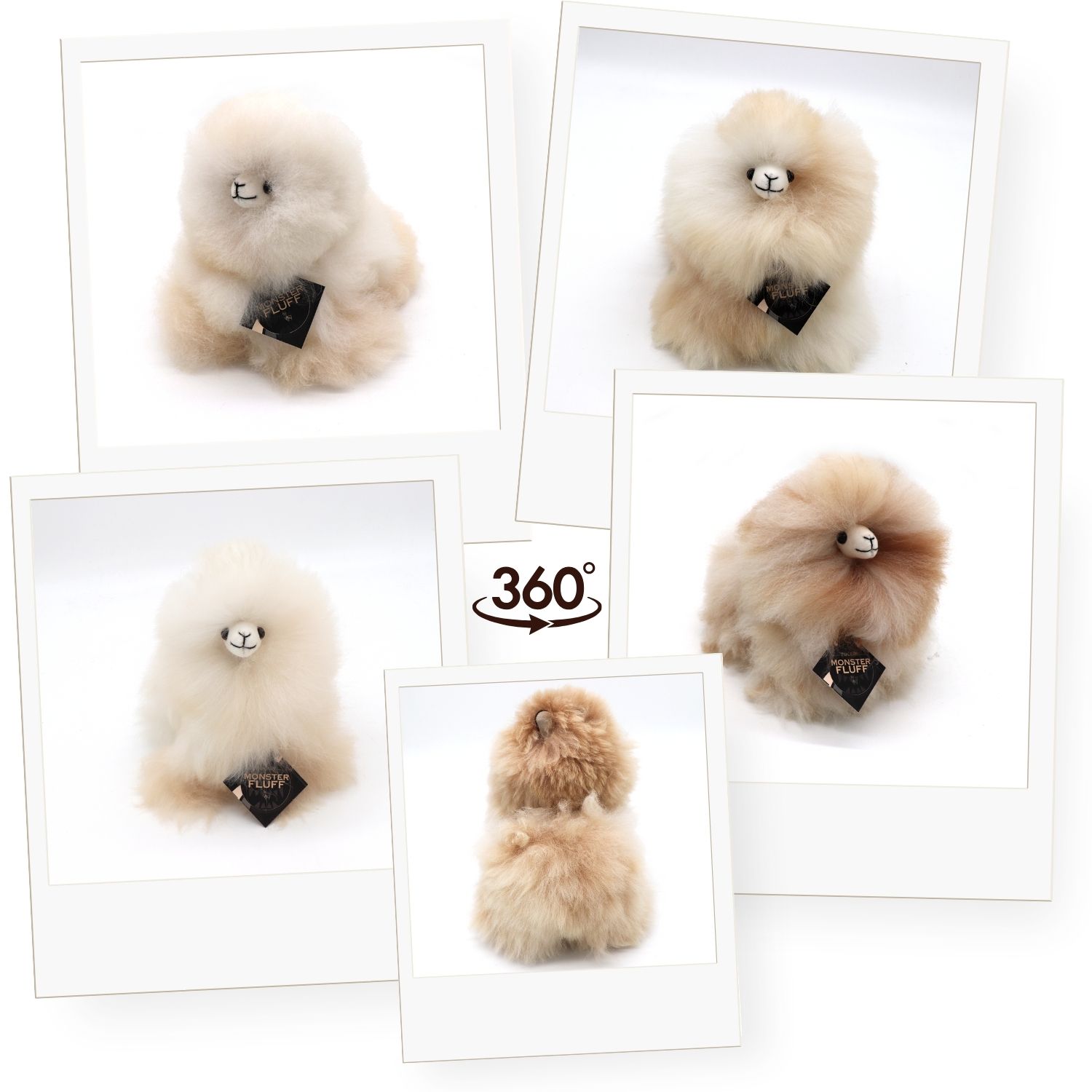 Plyšová hračka Alpaca MINI MONSTER FLUFF - SAHARA