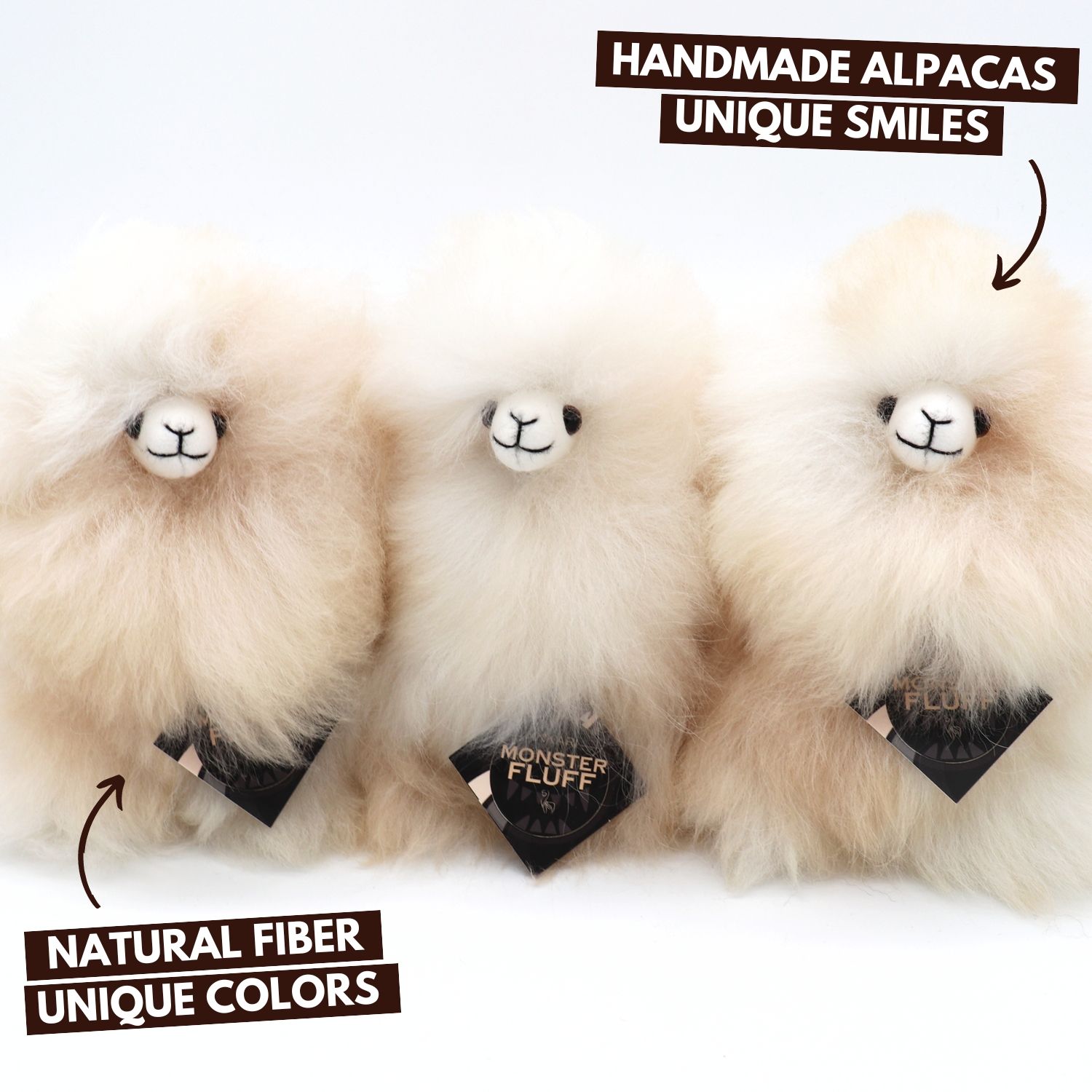 Plyšová hračka Alpaca MINI MONSTER FLUFF - SAHARA