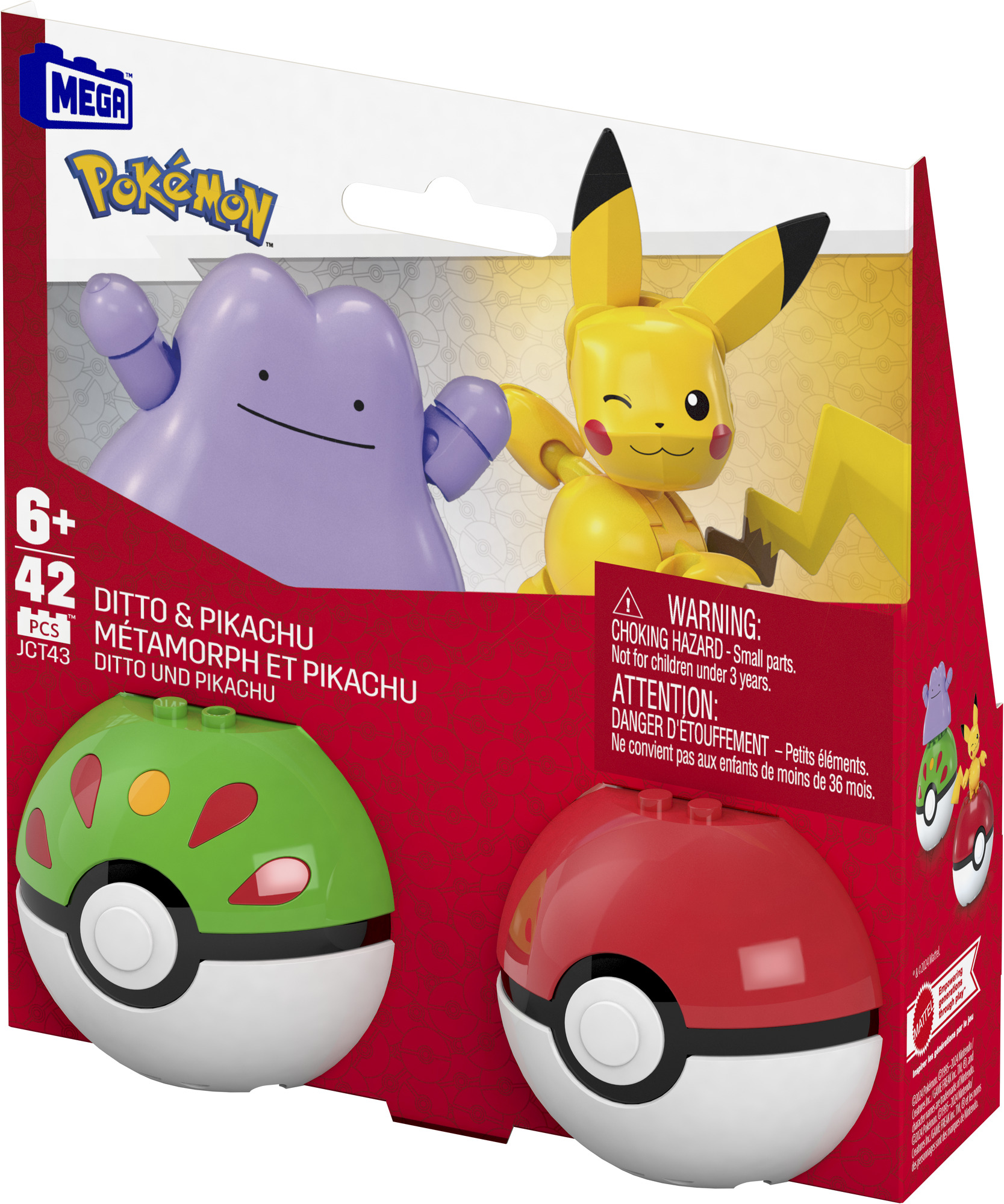 MEGA Pokémon pokéball - Pikachu & Ditto Mattel