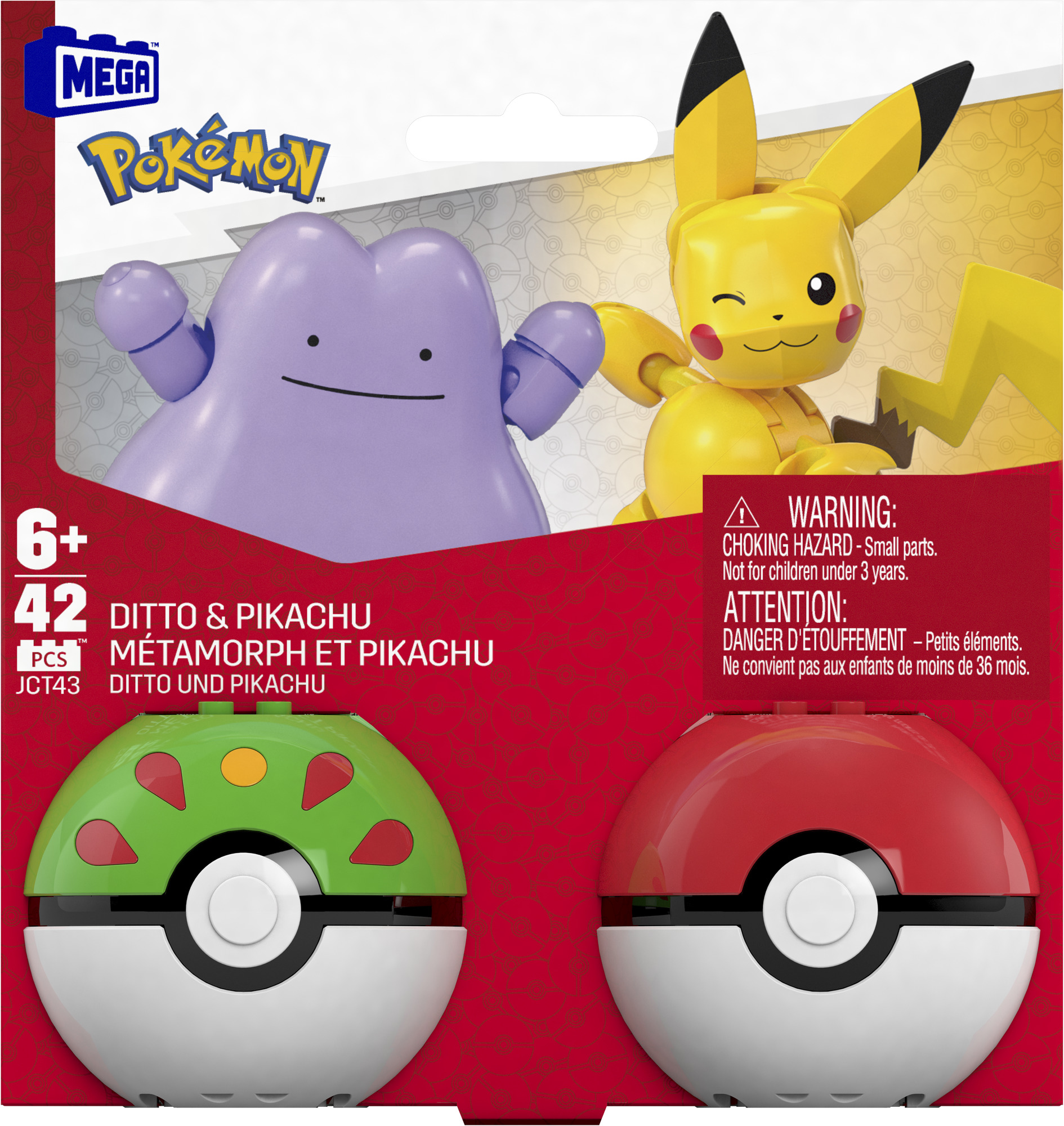 MEGA Pokémon pokéball - Pikachu & Ditto Mattel