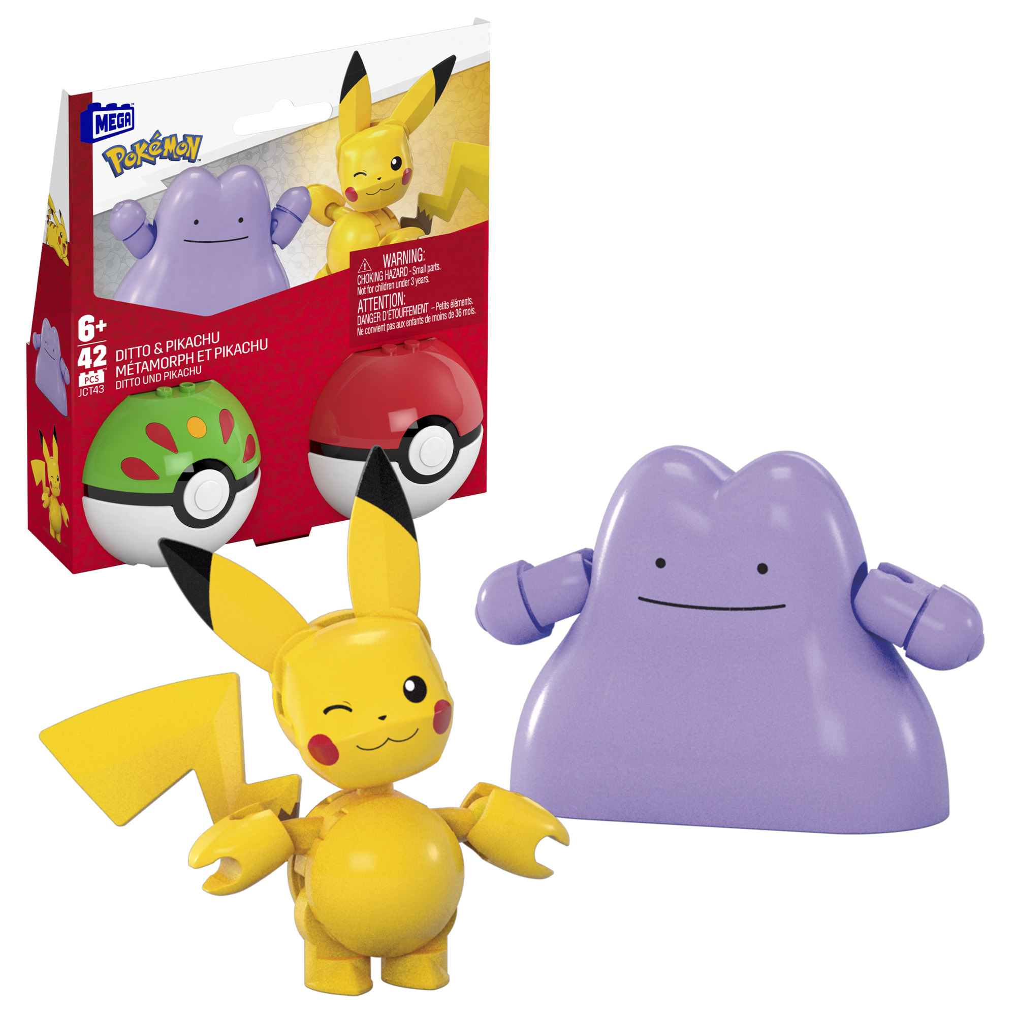 MEGA Pokémon pokéball - Pikachu & Ditto Mattel