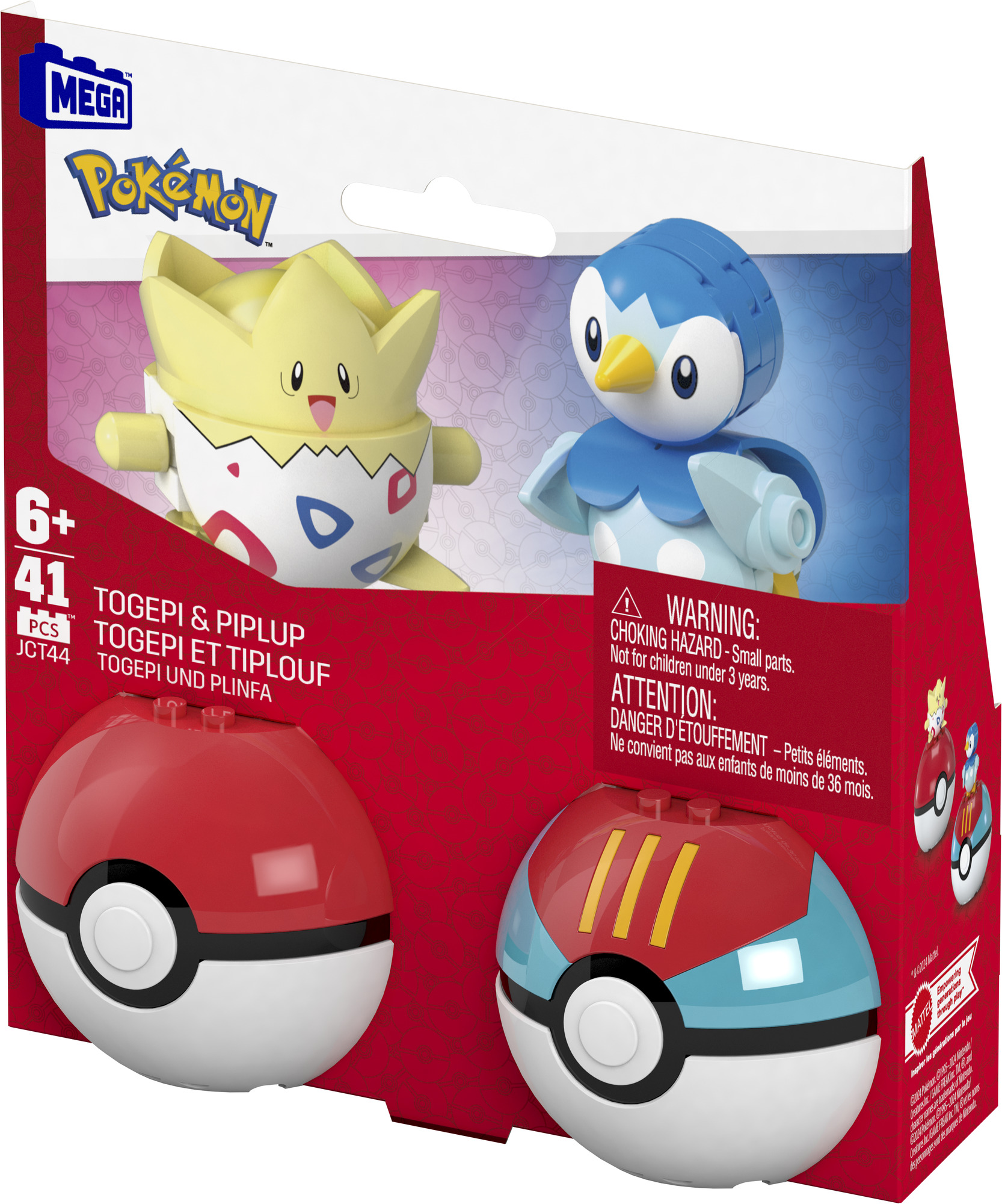 MEGA Pokémon pokéball - Piplup & Togepi Mattel