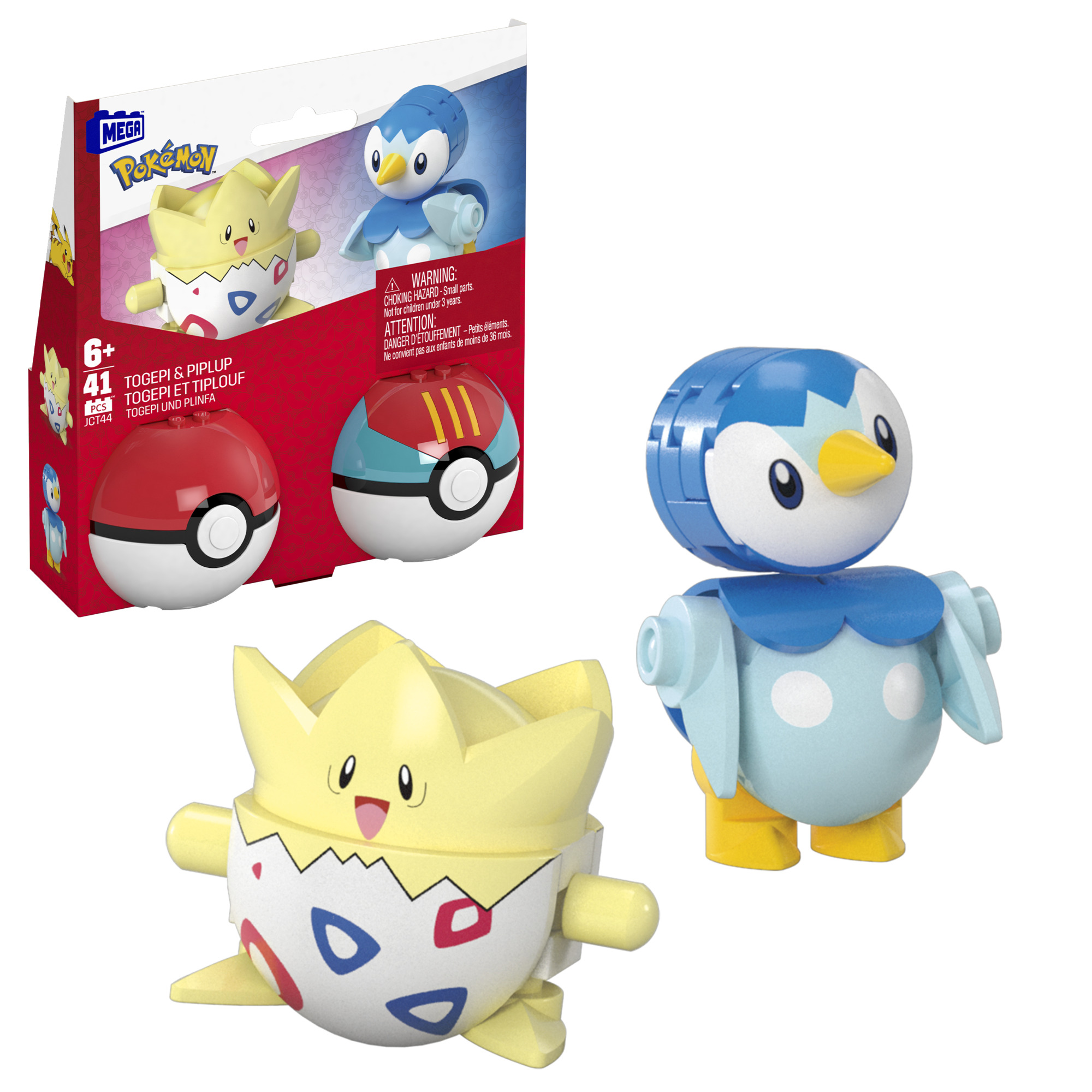 MEGA Pokémon pokéball - Piplup & Togepi Mattel