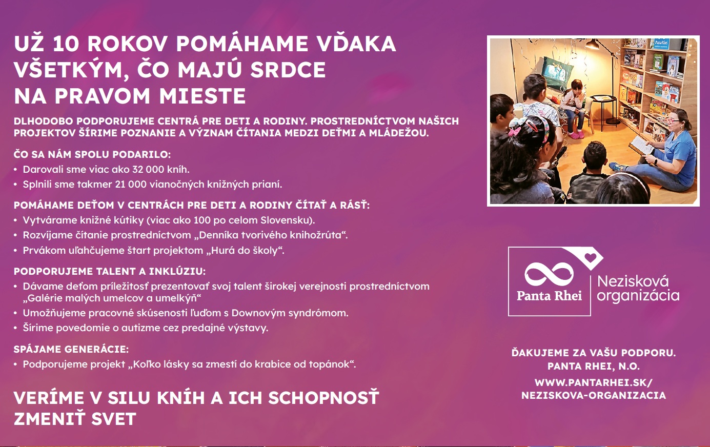 Stolový kalendár Neziskovej organizácie Panta Rhei 2027