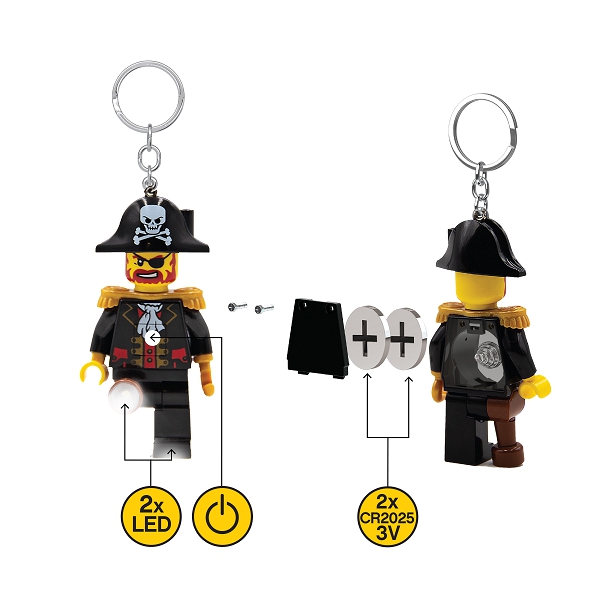 LEGO Iconic Kapitán Brickbeard svietiaca figúrka