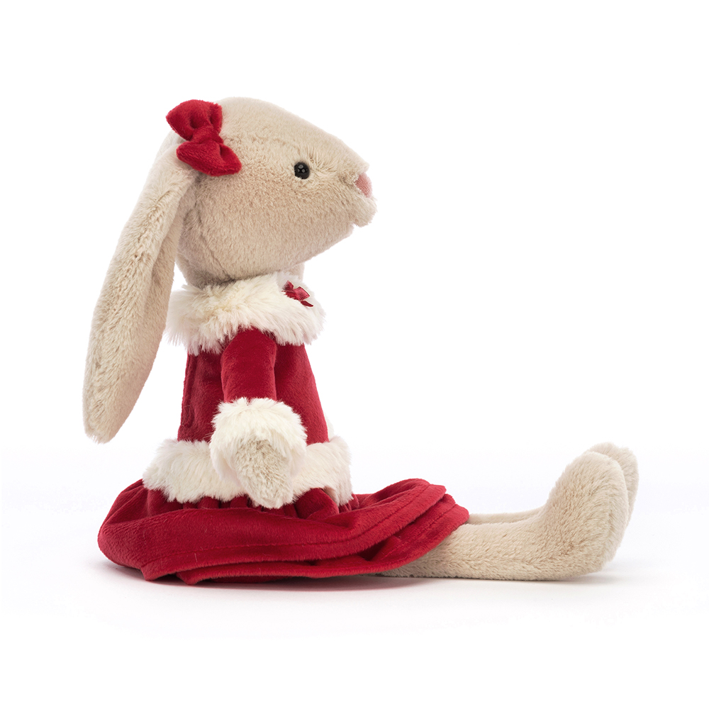 Lottie Vianočný zajačik plyšová hračka JELLYCAT